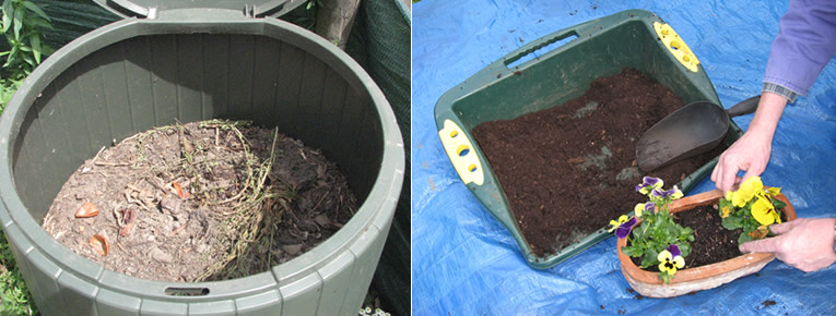 Afgewerkte compost, klaar voor gebruik